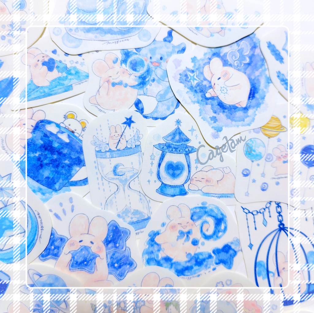 本日のぷにょん【フレークシール】