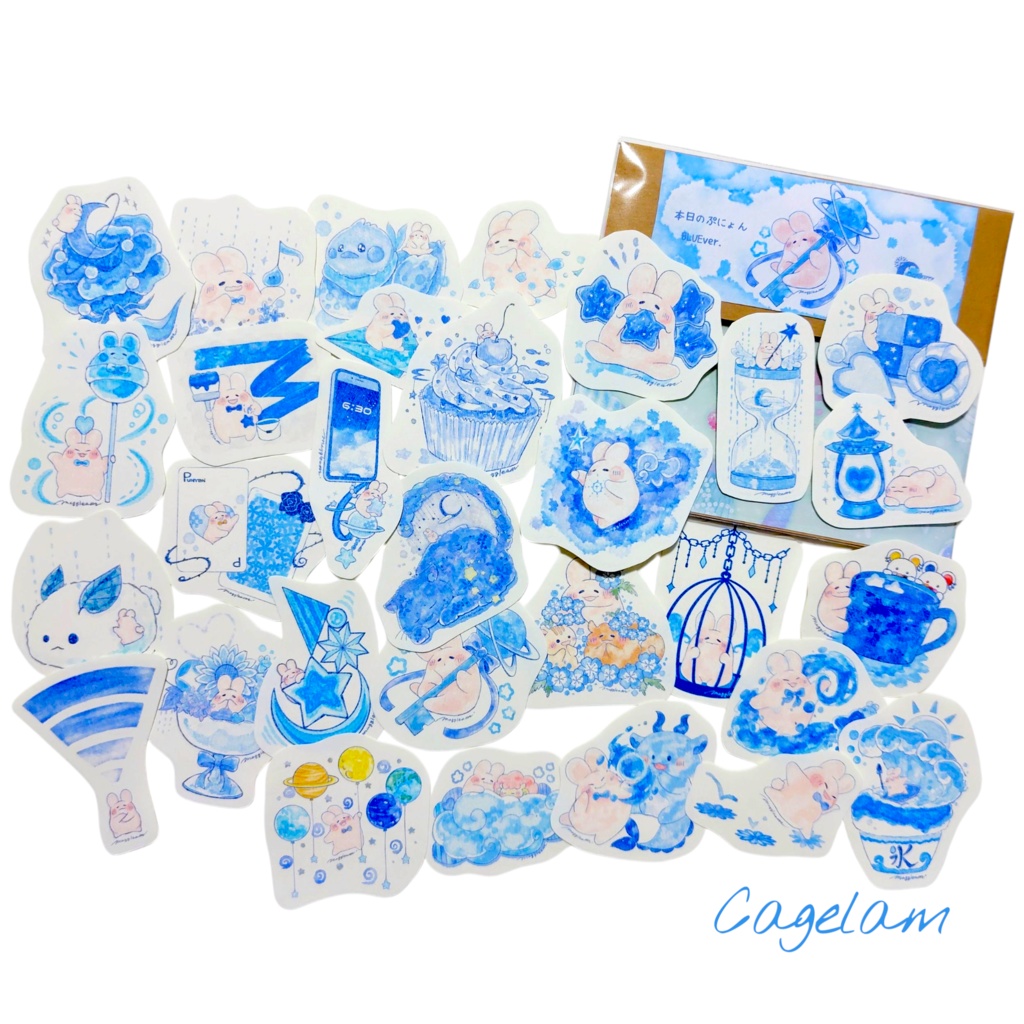 本日のぷにょん【フレークシール】