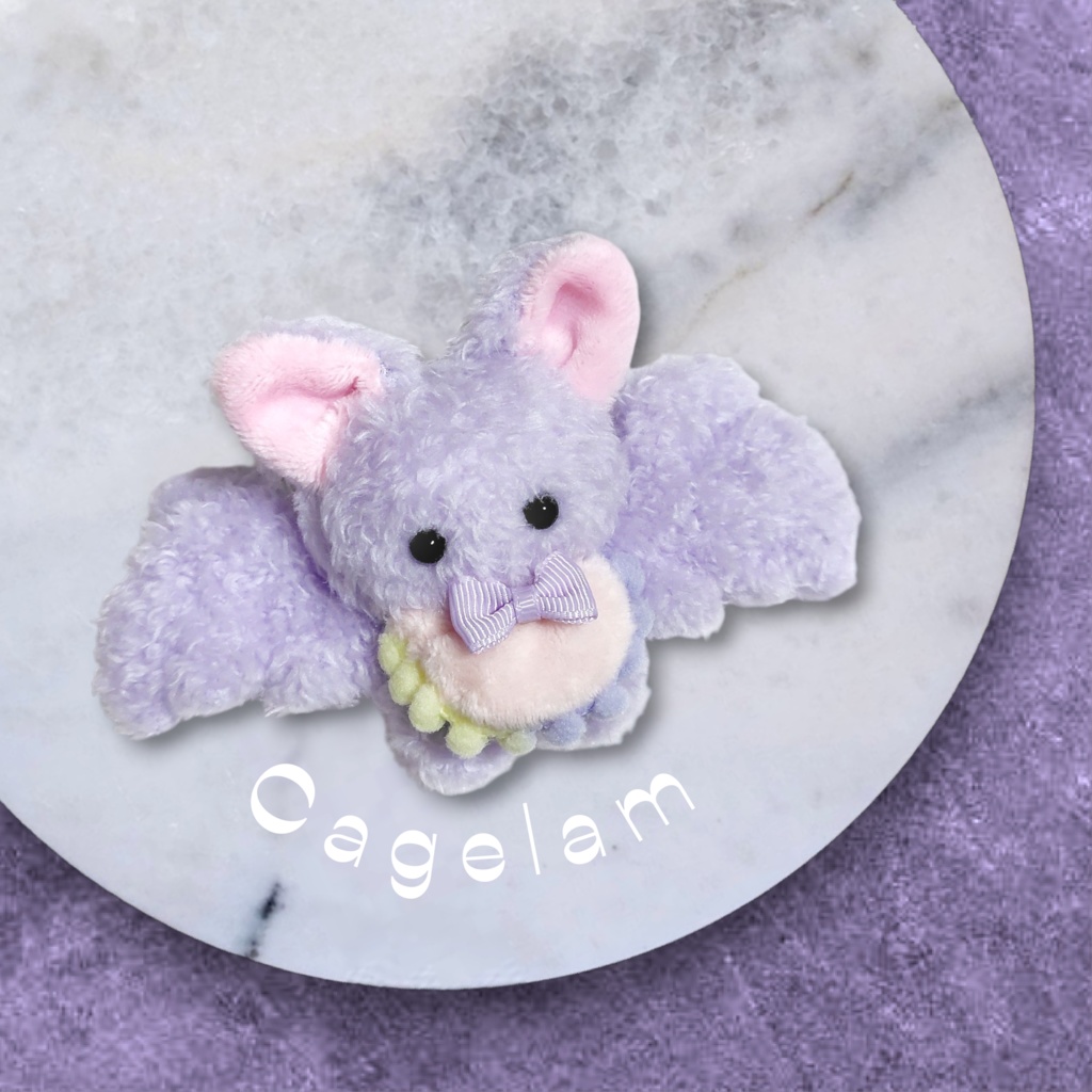 【展示minne出品中】コウモリベビー🦇🍼もるぴあ【ぬいぐるみ】