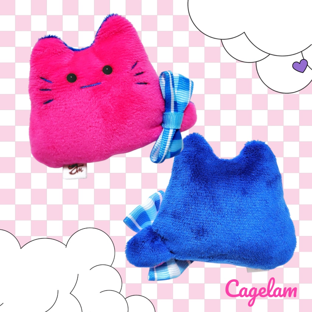 【No.540:ネオン】ファーファー【手のひらサイズぬいぐるみ】