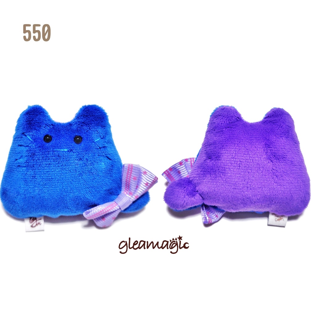 【No.550:ブループル】ファーファー【手のひらサイズぬいぐるみ】