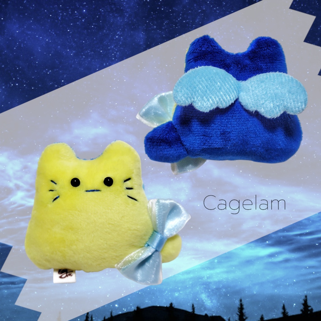 【No.553:星羽】ファーファー【手のひらサイズぬいぐるみ】