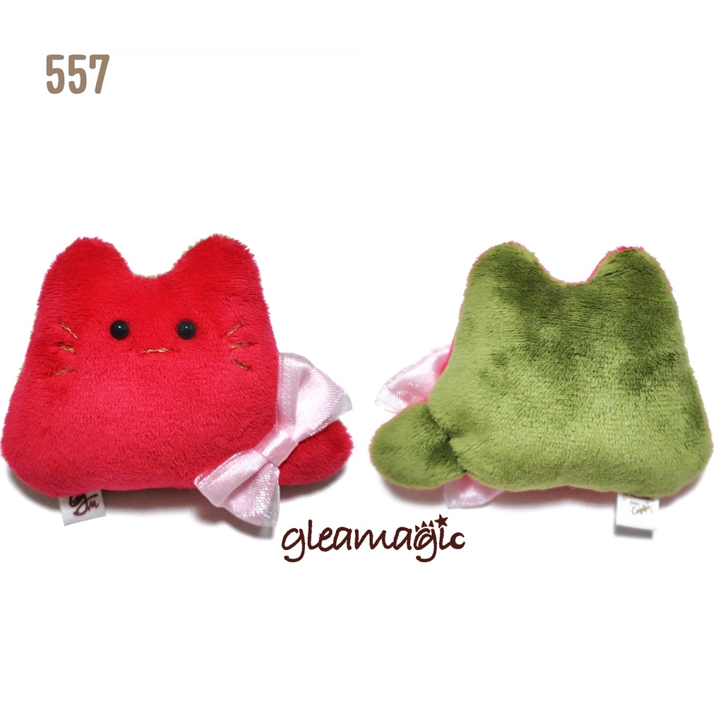 【No.557:いちごべりー】ファーファー【手のひらサイズぬいぐるみ】