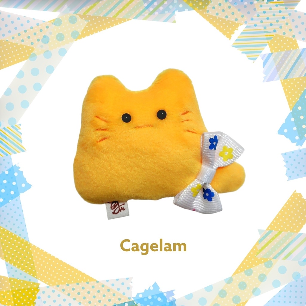 【💛黄*No.558:ヒカリノハナ】ファーファー【手のひらサイズぬいぐるみ】