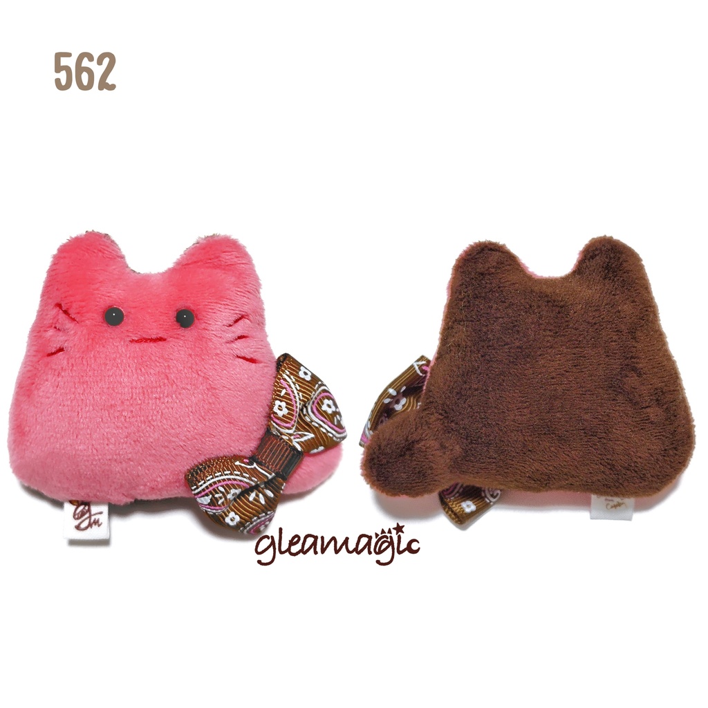 【No.562:チョコ·ベリー】ファーファー【手のひらサイズぬいぐるみ】