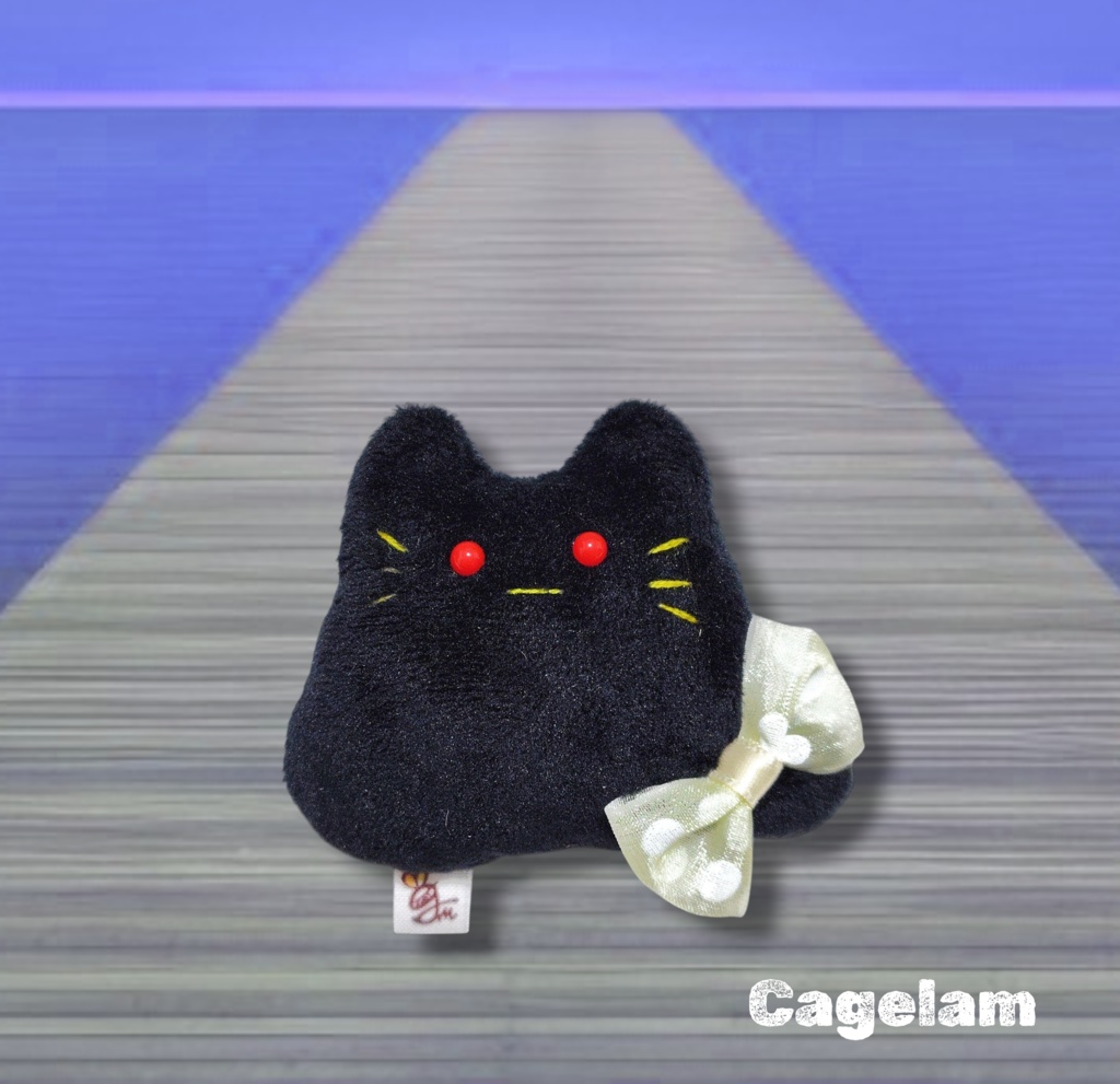 【No.577:ナイトシェード】ファーファー【手のひらサイズぬいぐるみ】