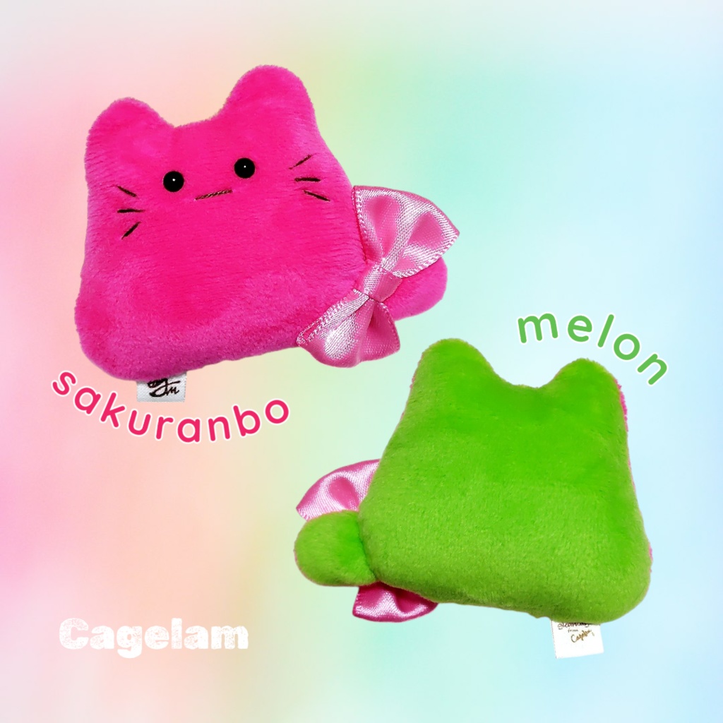 【No.582:めろんぼ 】ファーファー【手のひらサイズぬいぐるみ】