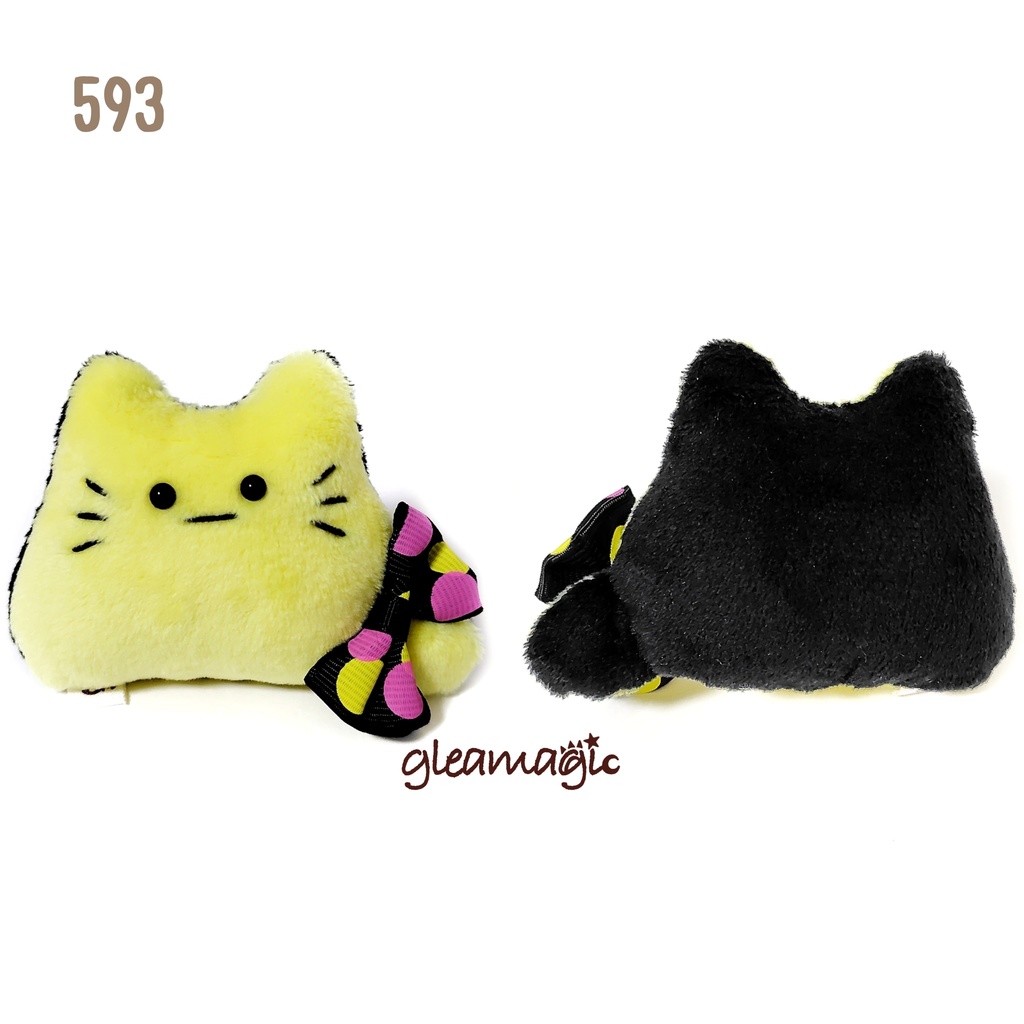 【No.593:雷黒 】ファーファー【手のひらサイズぬいぐるみ】