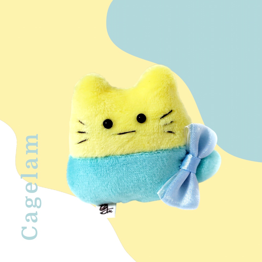 【No.595: シャインアクア】ファーファー【手のひらサイズぬいぐるみ】