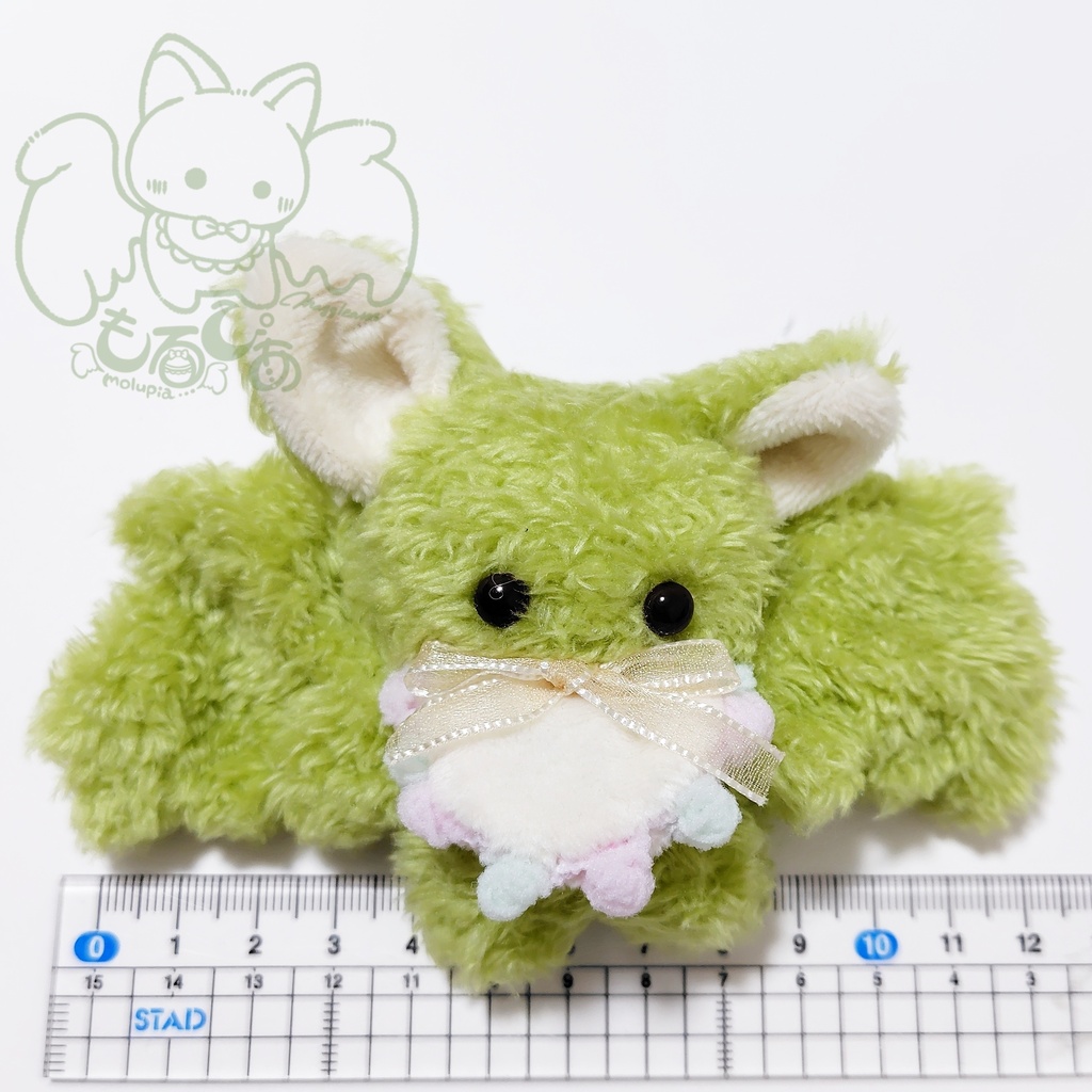 【💚004:おまっちゃみるく】コウモリベビー🦇🍼もるぴあ【手のひらサイズぬいぐるみ】