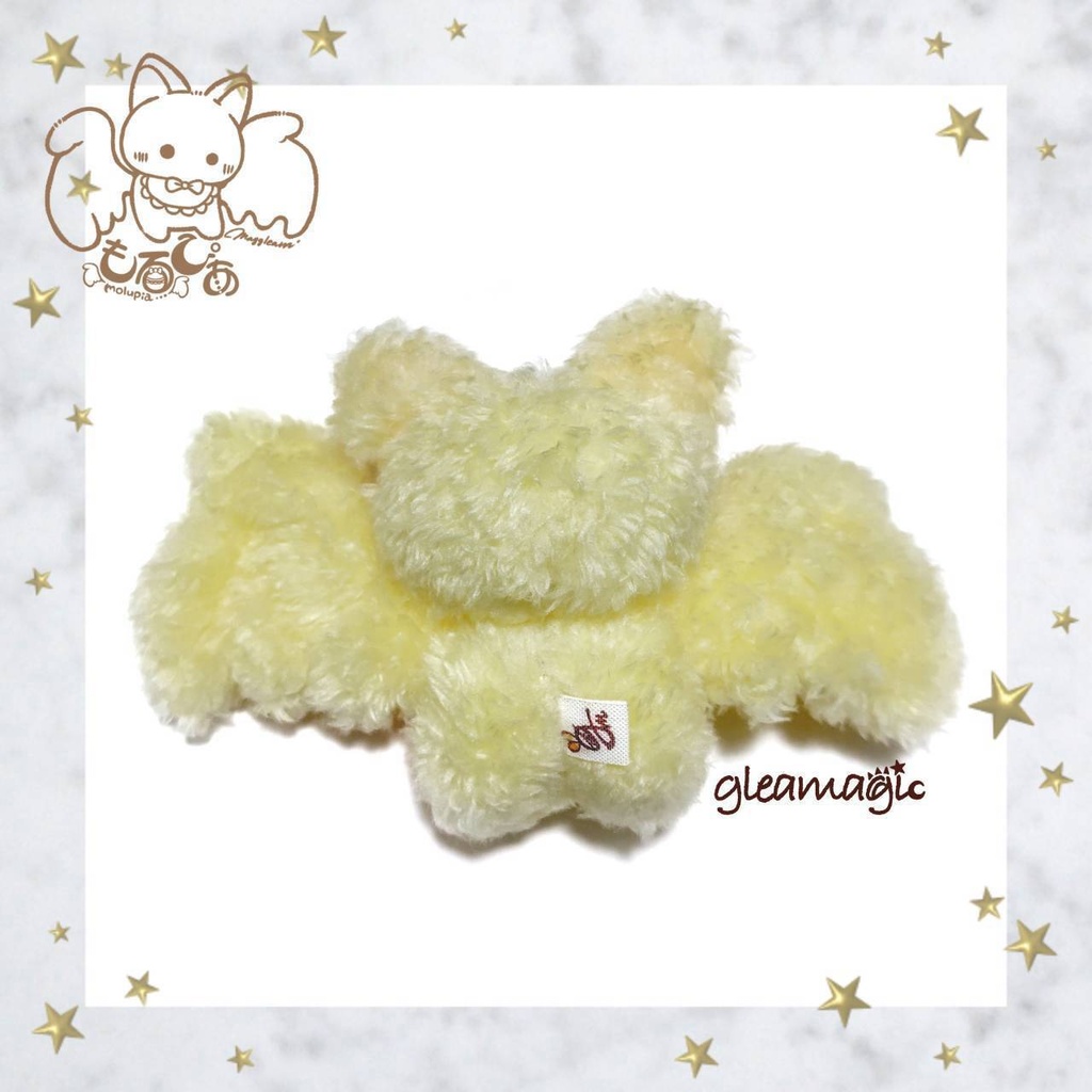 【💛018:ひなた】コウモリベビー🦇🍼もるぴあ【手のひらサイズぬいぐるみ】