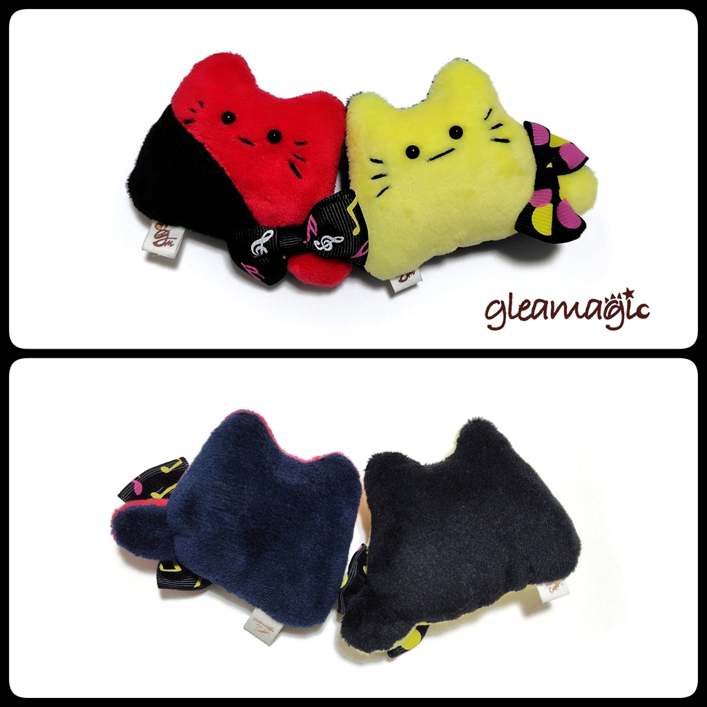 【👑ペアぬいぐるみ&限定シール】ラブロック🎸⚡️∥手のひらサイズ ねこ