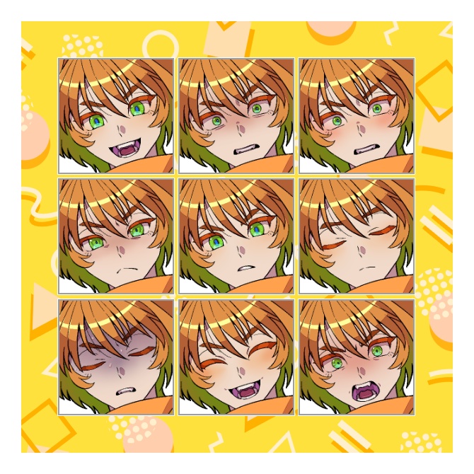 【キャラ立ち絵】元気なオレンジカラーの男性【無料有】