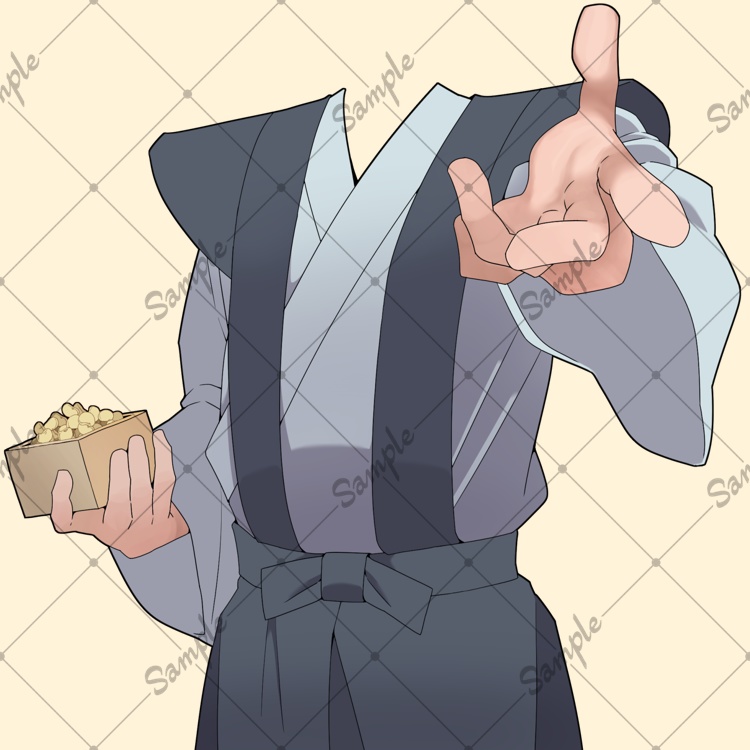 【無料】節分豆まき衣装【透過素材】