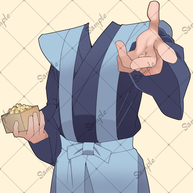 【無料】節分豆まき衣装【透過素材】