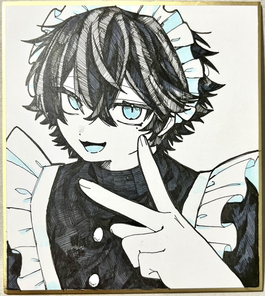 メイドくん色紙🩵