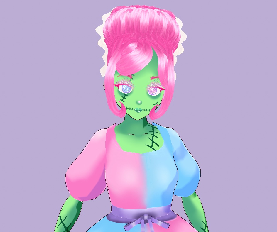 Fem Frankenstein's Monster: Cotton Candy Edition