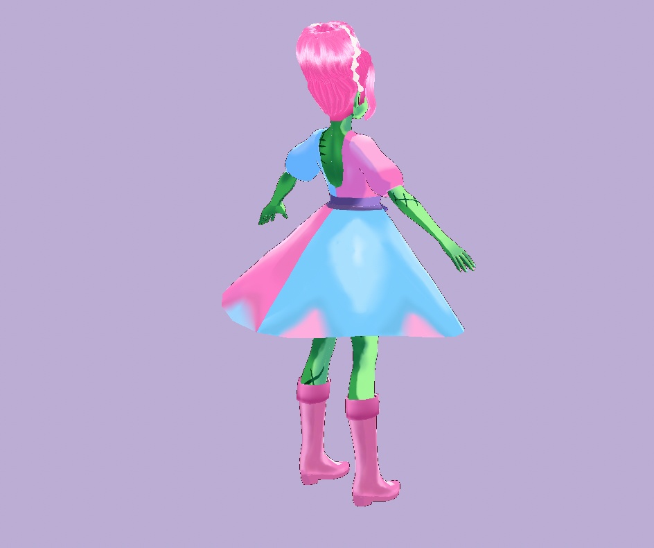 Fem Frankenstein's Monster: Cotton Candy Edition