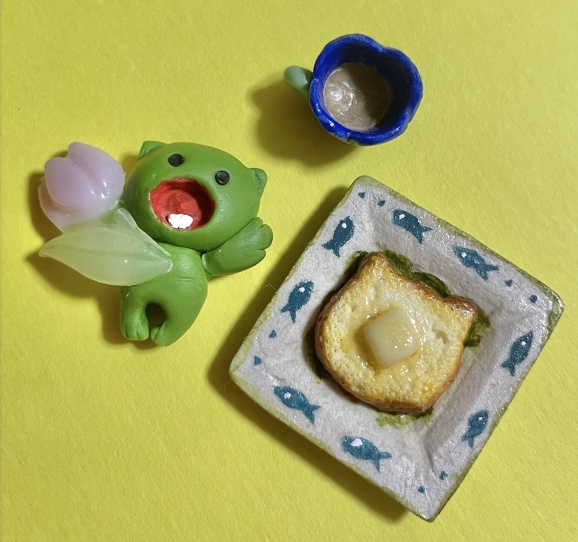 『おたけびの朝』ミニチュア食品