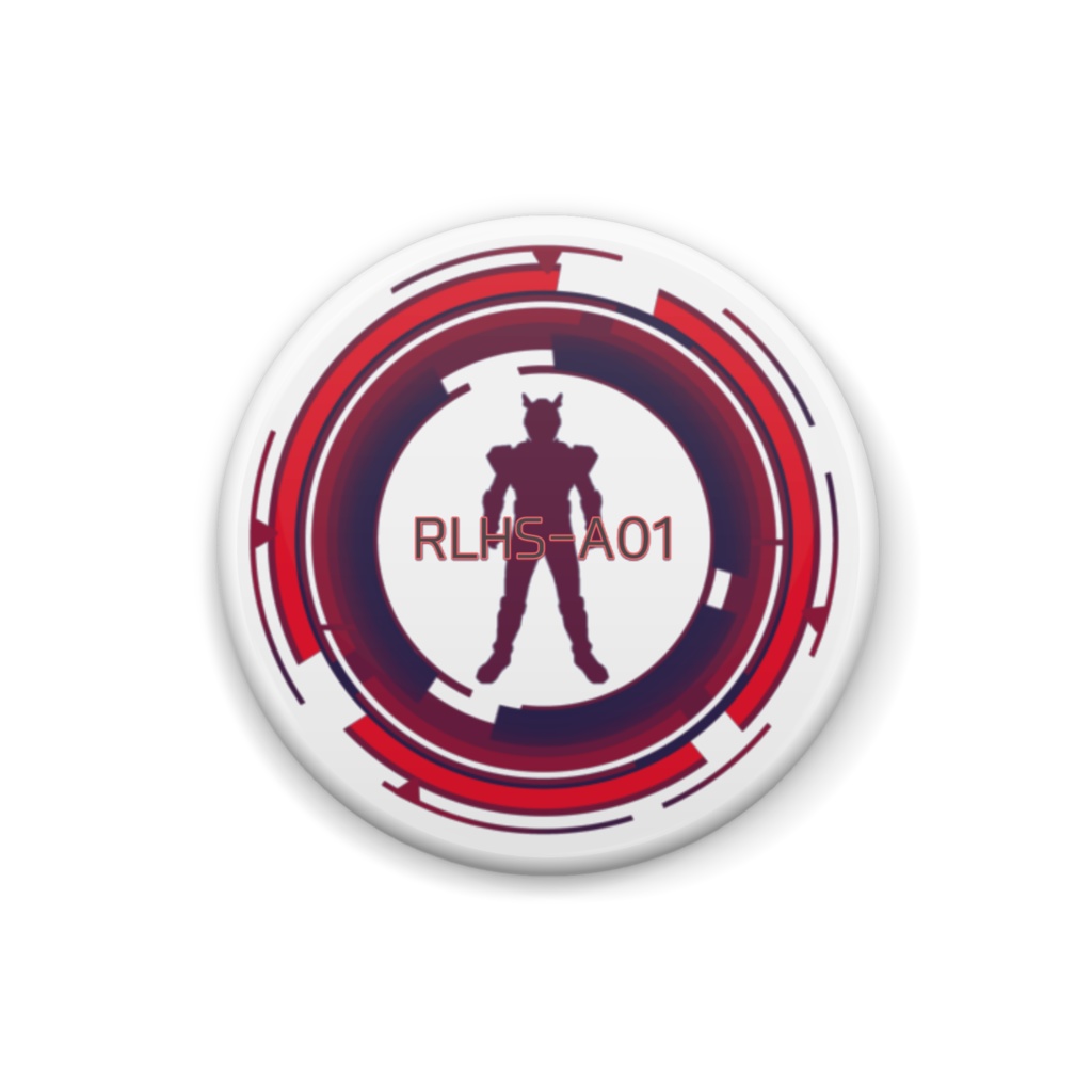 【活動応援用】華剛戦士アルストロメリアロゴ缶バッジ