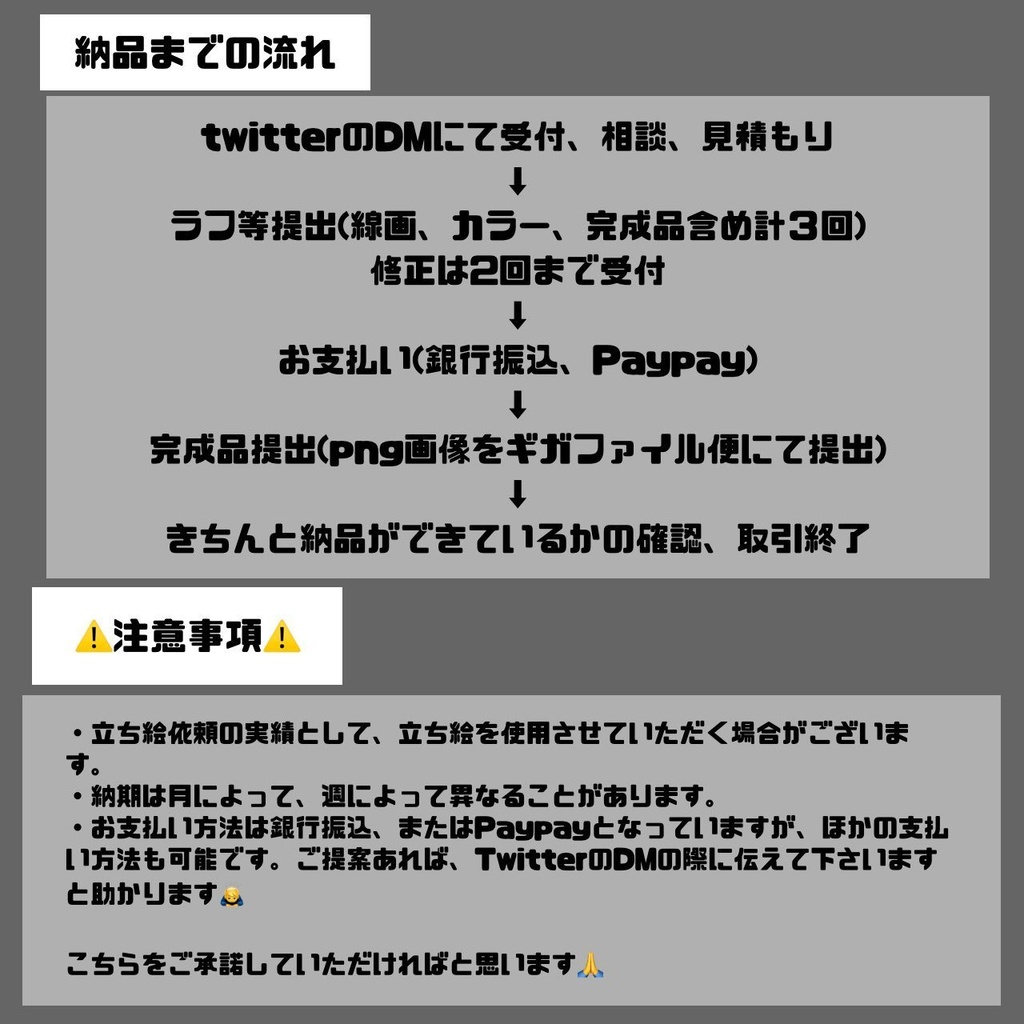 立ち絵製作依頼