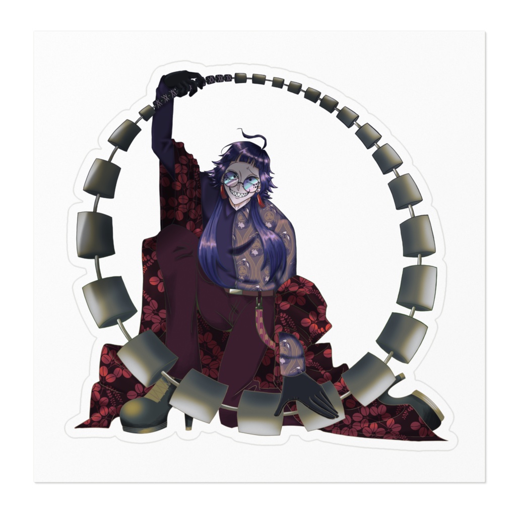 八月朔日 ステッカー