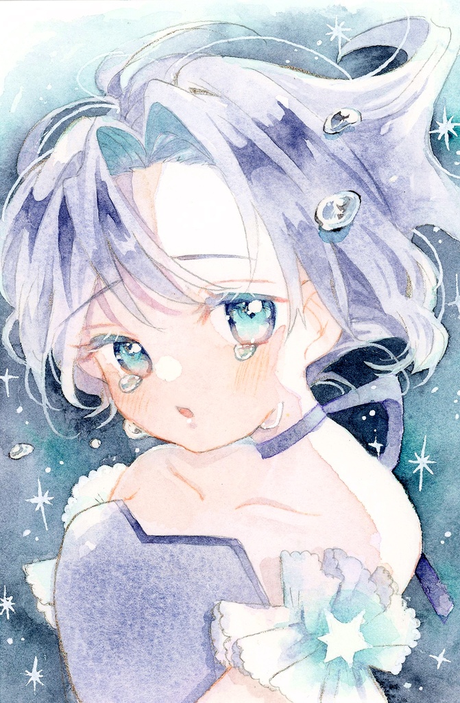 【原画】星屑に紛れて【額あり】