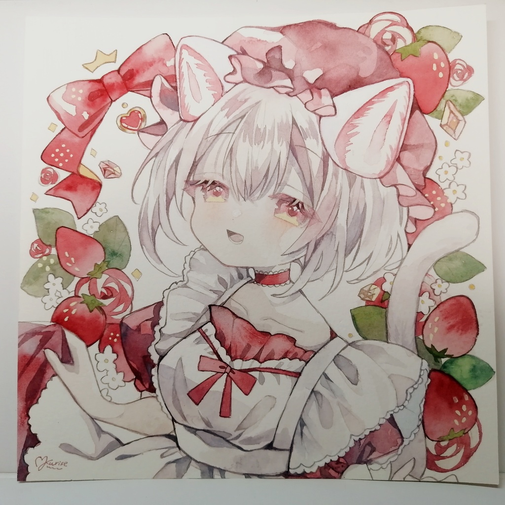 【20角原画】ホワイトいちごチョコ