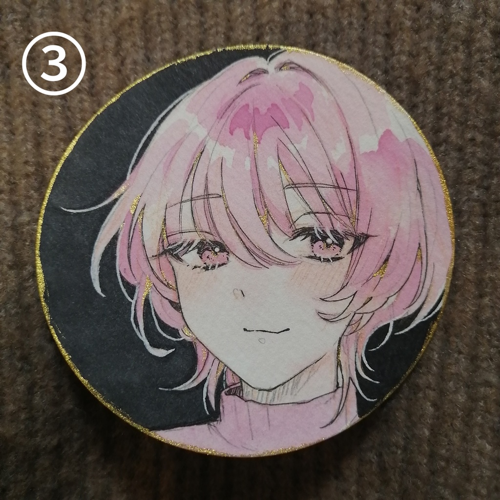 ドローイング原画 丸型