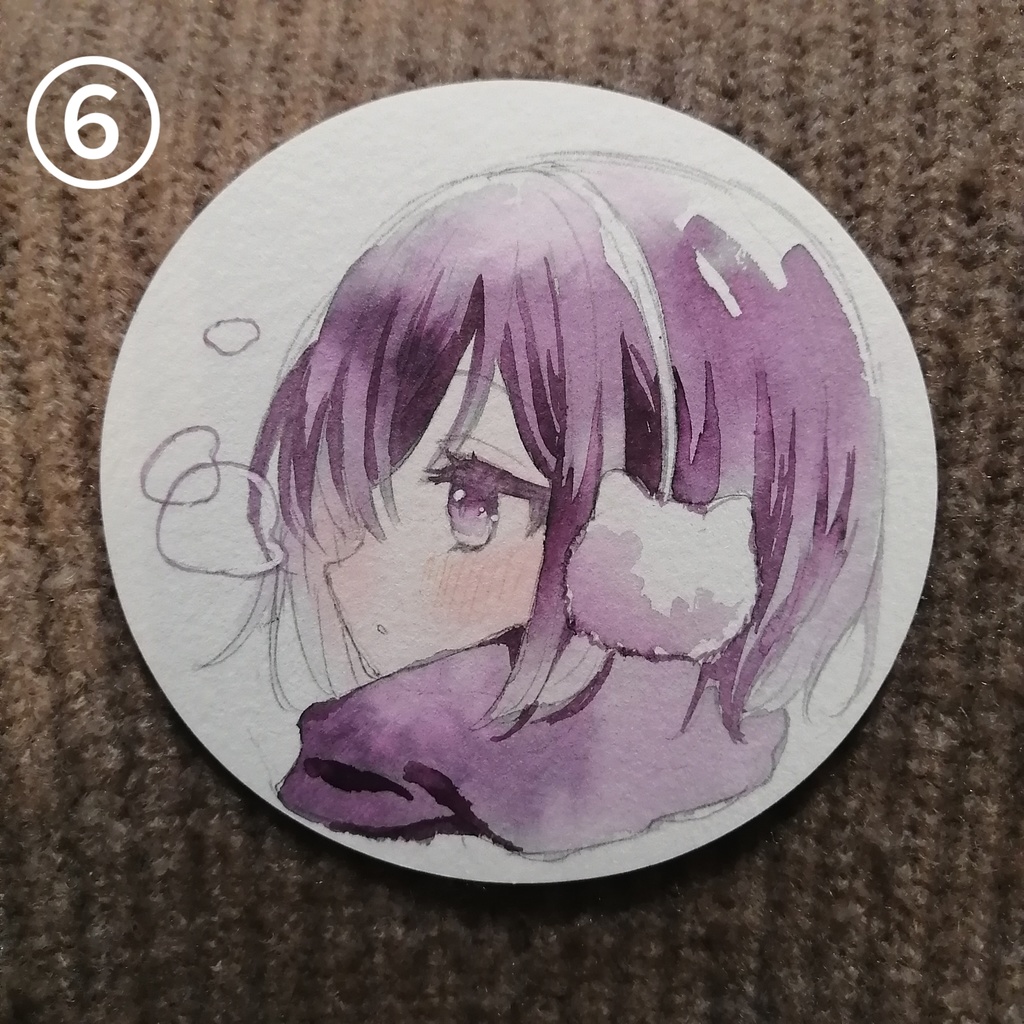 ドローイング原画 丸型