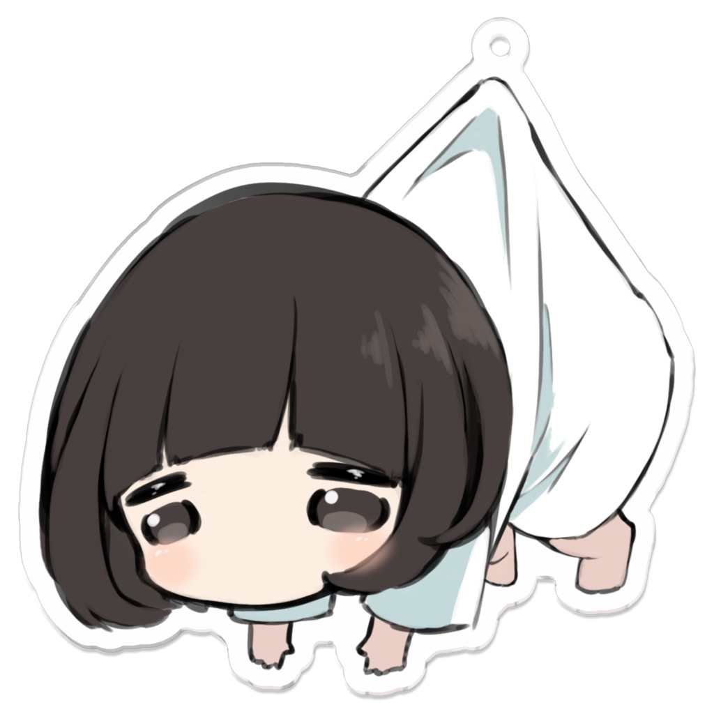 吊られKchan.アクリルキーホルダー70×70(mm)