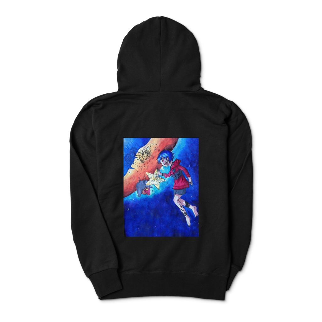 守糸(もりね)パーカー・ブラック