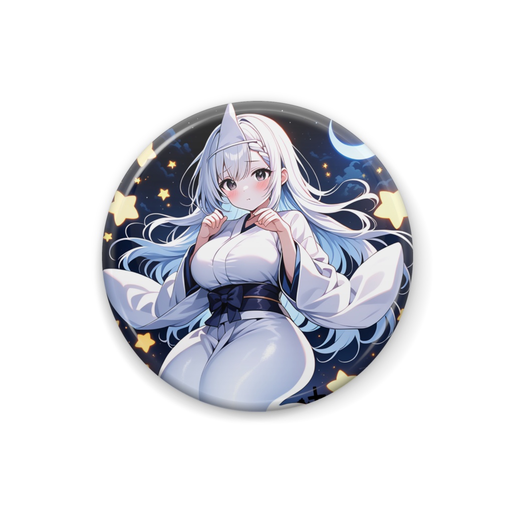 幽霊麗奈缶バッチ