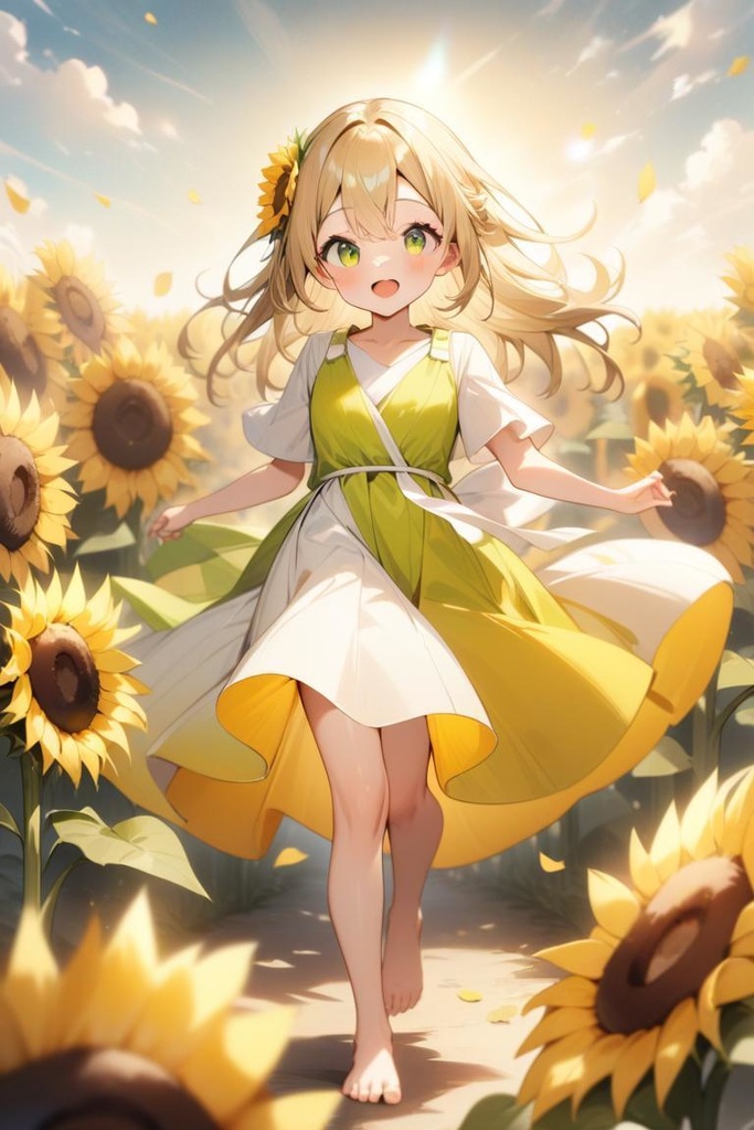 ひまわりのパレット