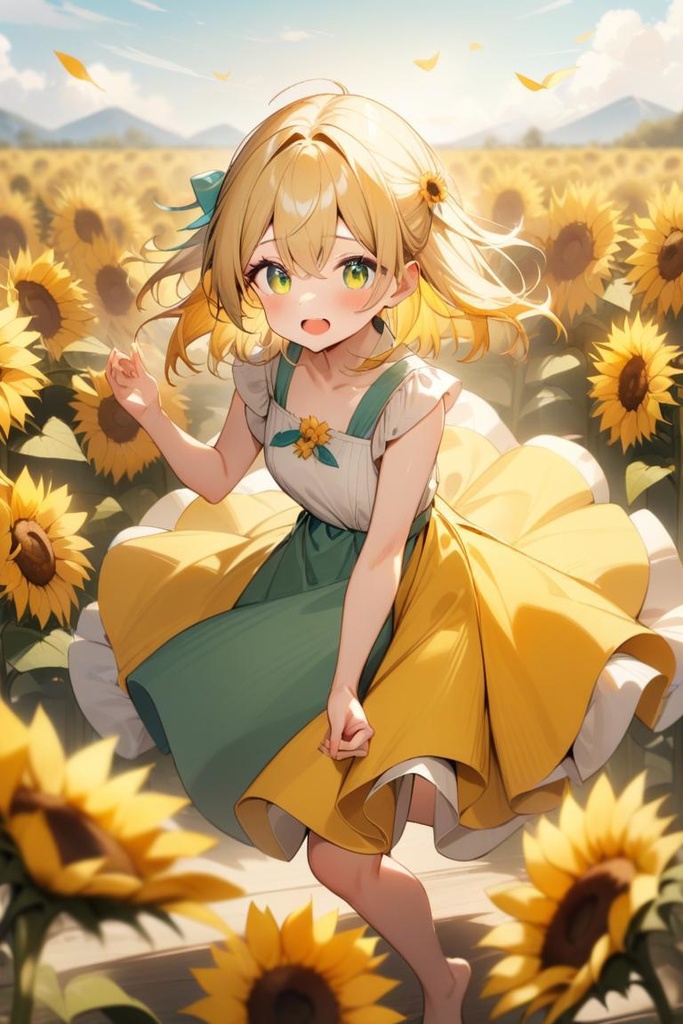 ひまわりのパレット