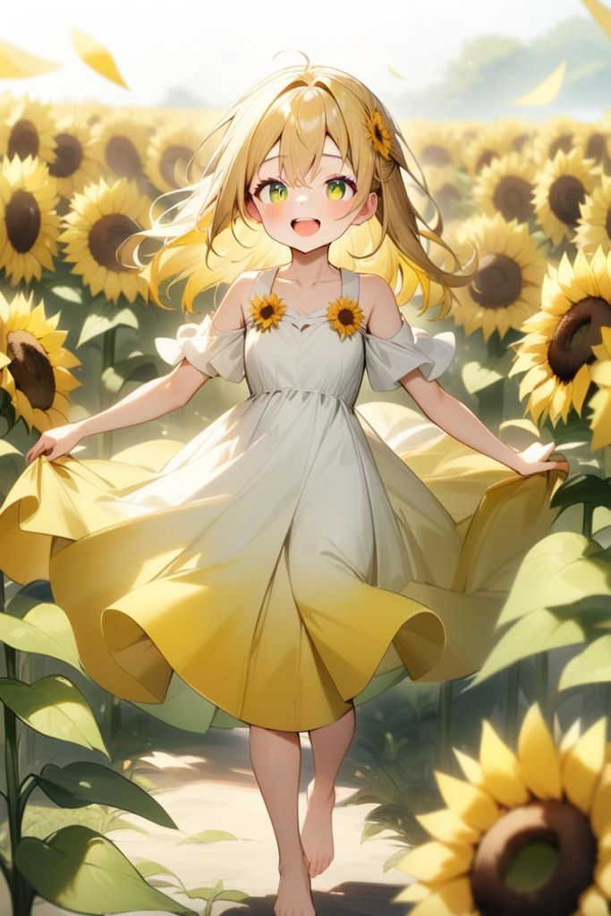 ひまわりのパレット