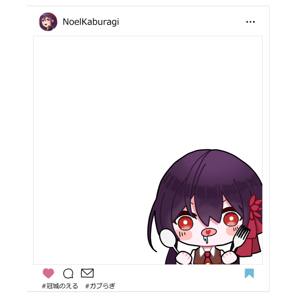 SNS風アクリルキーホルダー【腹ペコ】