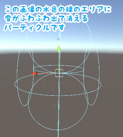 SnowParticle:雪がふわふわ出て消えるパーティクル