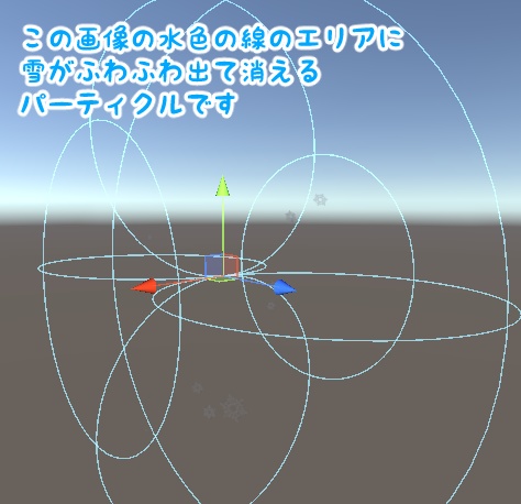 SnowParticle:雪がふわふわ出て消えるパーティクル