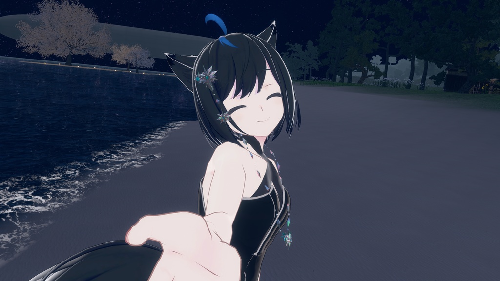 SnowFlowerAccessories:キラキラする雪の花のアクセサリー【VRC想定】