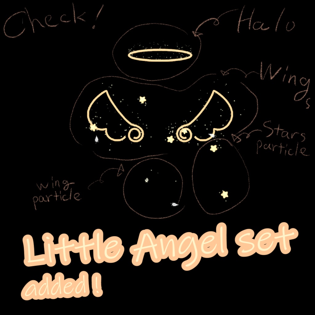 【25/10/21UPDATE!】白い羽がふわっと出て消えて地面で止まるパーティクル