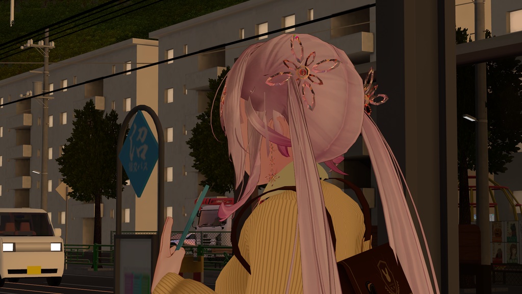 6Colors SakuraAccessories:6色のキラキラする桜の花のアクセサリーセット【VRC想定】