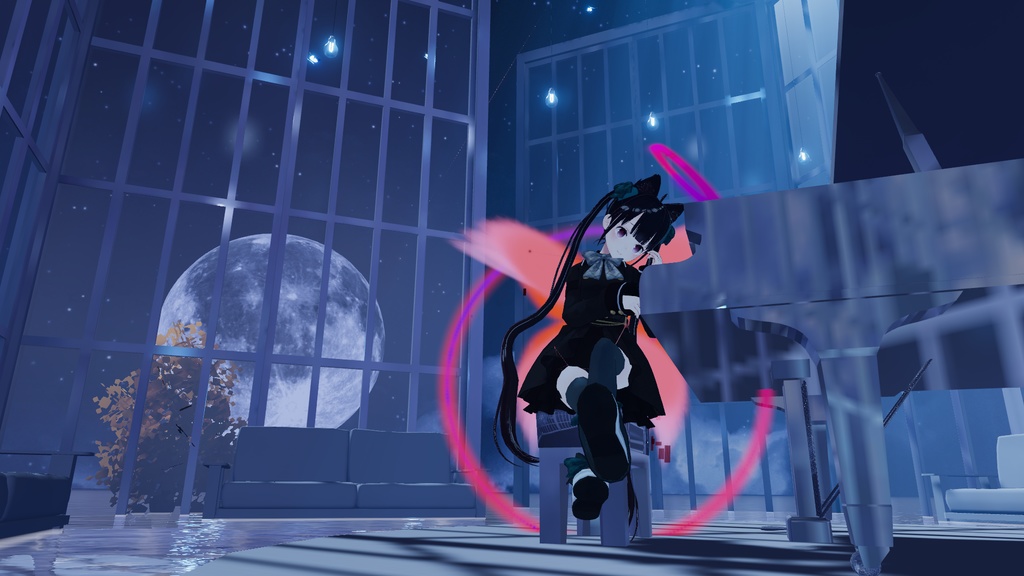 【天使アクセ】月光蝶の天使トレイル&パーティクルアクセ5点セット:Angel of Moon Light Butterfly Particle