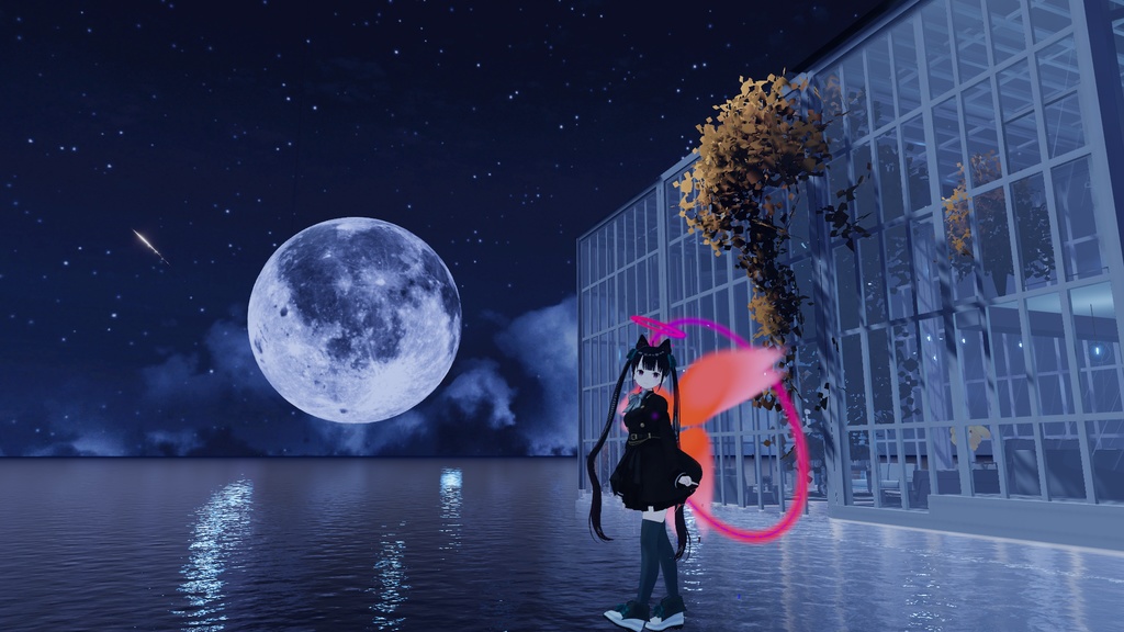 【天使アクセ】月光蝶の天使トレイル&パーティクルアクセ5点セット:Angel of Moon Light Butterfly Particle