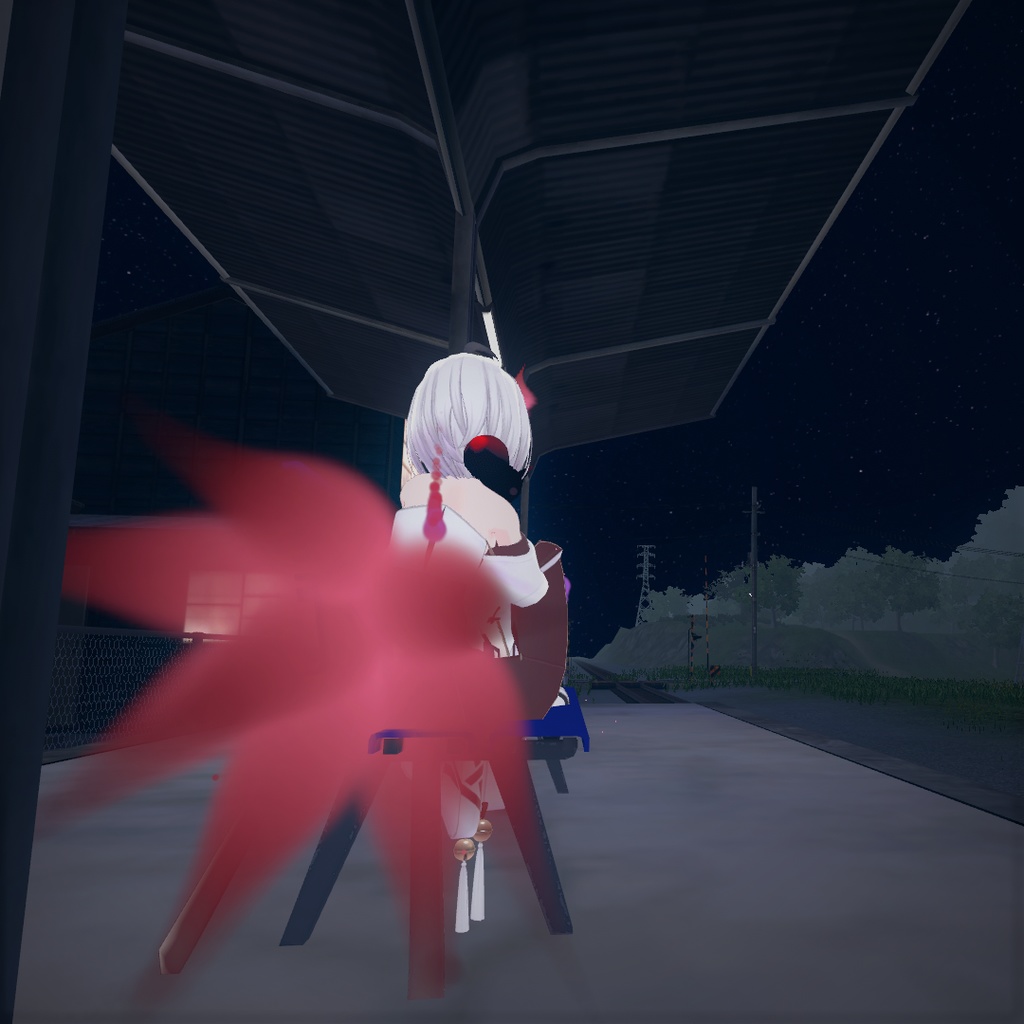 【セット版】蛍火の九尾妖狐トレイル&パーティクルアクセセット:SpilitsNineTailFox of HotaruBi Particle Accessaries