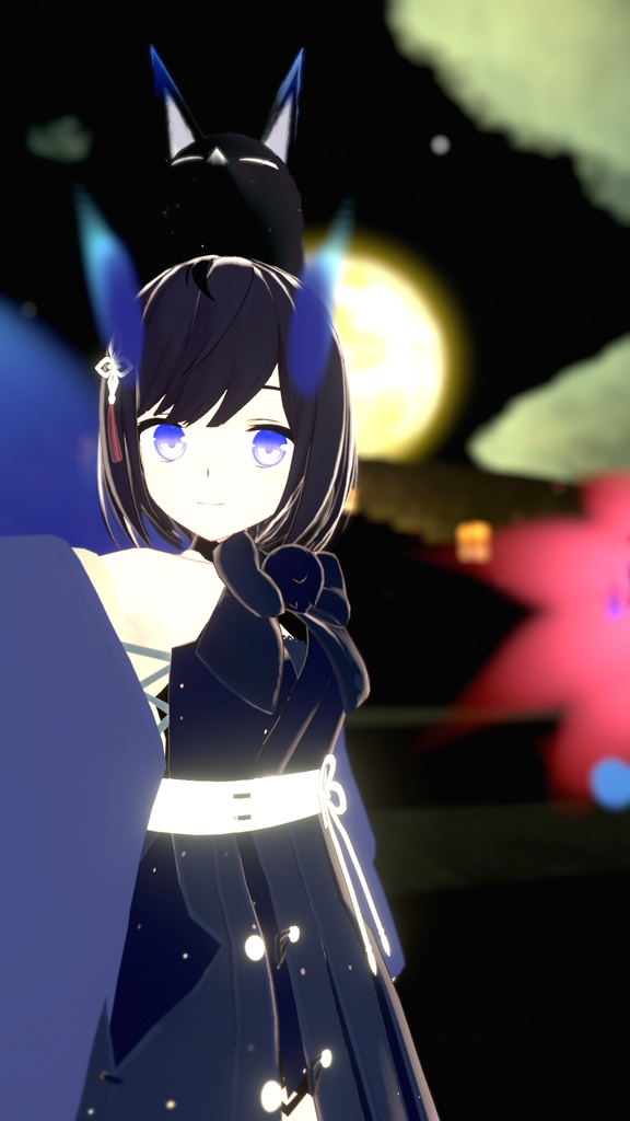 【セット版】蛍火の九尾妖狐トレイル&パーティクルアクセセット:SpilitsNineTailFox of HotaruBi Particle Accessaries