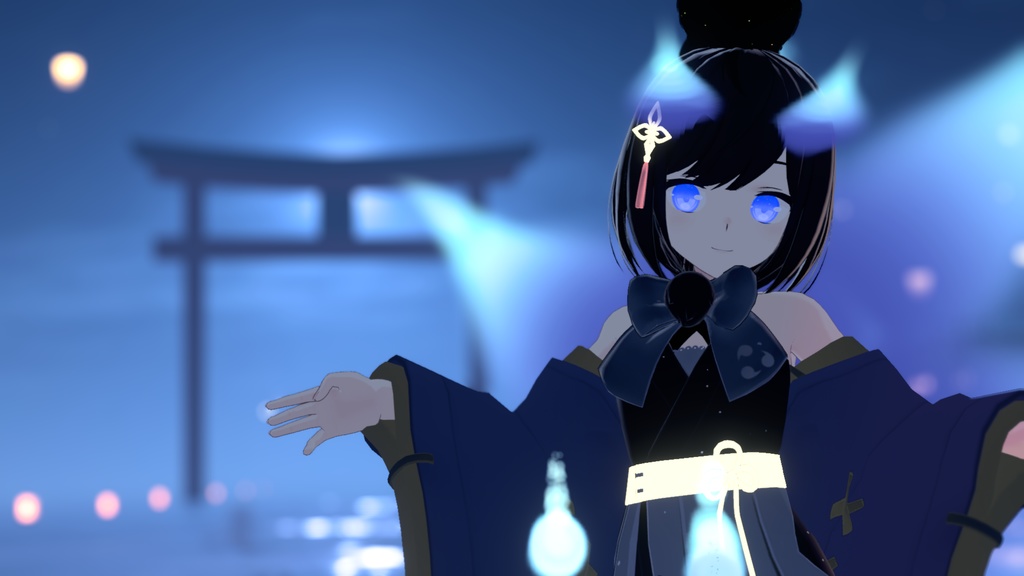 【セット版】蛍火の九尾妖狐トレイル&パーティクルアクセセット:SpilitsNineTailFox of HotaruBi Particle Accessaries