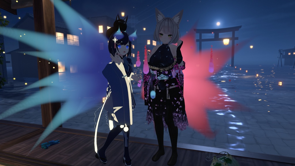 【セット版】蛍火の九尾妖狐トレイル&パーティクルアクセセット:SpilitsNineTailFox of HotaruBi Particle Accessaries