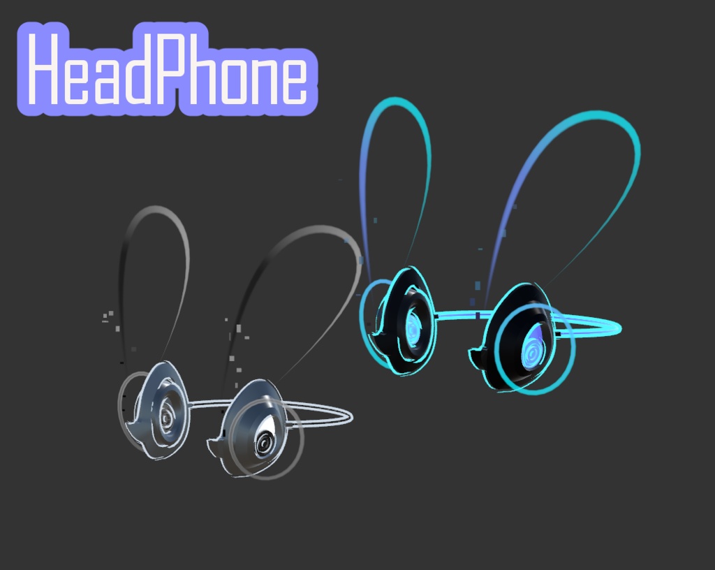 【サイバーダンスアクセ】仮想に舞う電子兎トレイル&パーティクルアクセセット:Cyber Rabbit Dance Particle Accessories