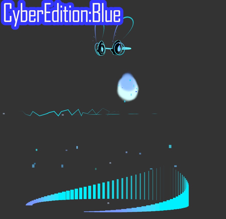 【サイバーダンスアクセ】仮想に舞う電子兎トレイル&パーティクルアクセセット:Cyber Rabbit Dance Particle Accessories